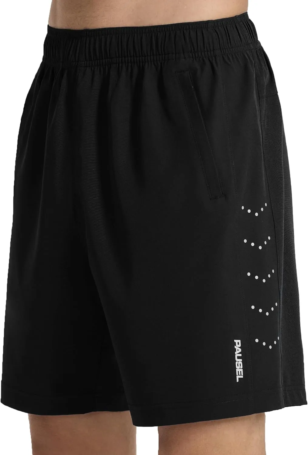Men's Athletic Running Shorts Quick Dry Lightweight Tennis Gym Workout 7 inch Basketball Shorts for Men 3 Zipper Pockets