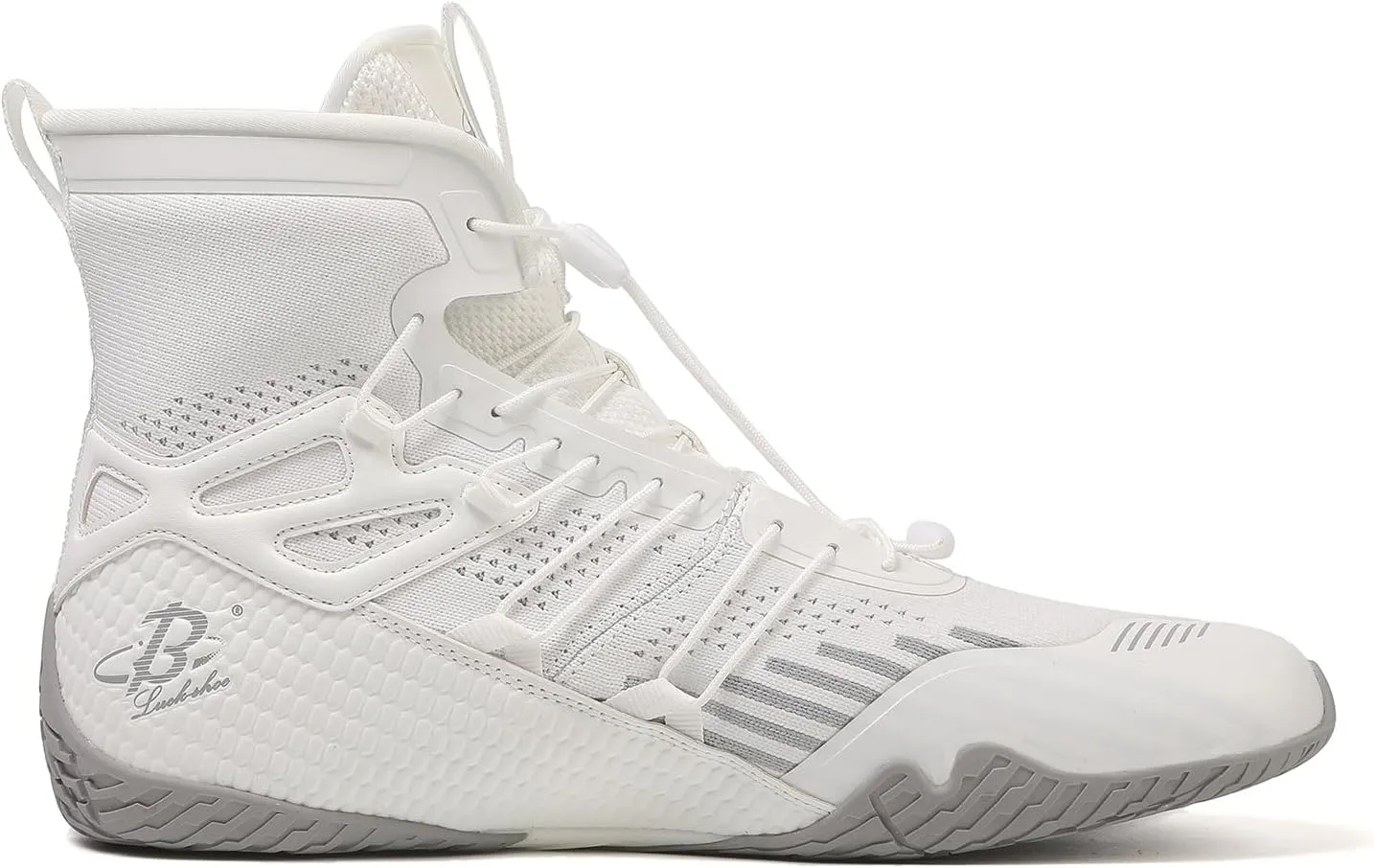 Men’s Boxing Shoes Lightweight High-Top Training Shoes with Drawstring – Supportive Gym Footwear for Fighters