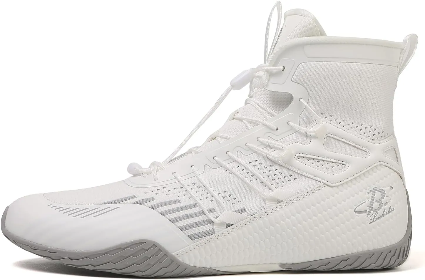 Men’s Boxing Shoes Lightweight High-Top Training Shoes with Drawstring – Supportive Gym Footwear for Fighters