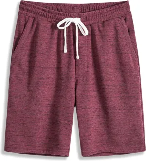 Men’s Casual Cotton Knit Short Drawstring Elastic Jogger Gym Shorts
