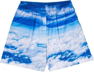 Mens Cool Graphic Print Athletic Shorts Mesh Mens Fashion Quick-Dry Running Shorts for Basketball