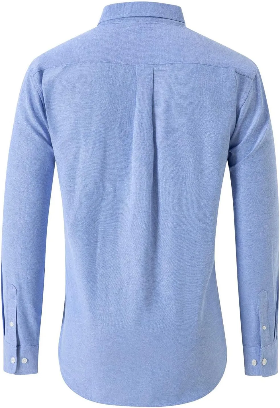 Mens Dress Shirts Slim Fit Long Sleeve Cotton Button Down T-Shirts Causal Fashion Solid Business Collared Shirts Tops