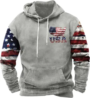 Mens Graphic Hoodies Vintage Big and Tall Hoodies for Men Casual Loose Fit Lightweightt Fall Shirts Streetwear