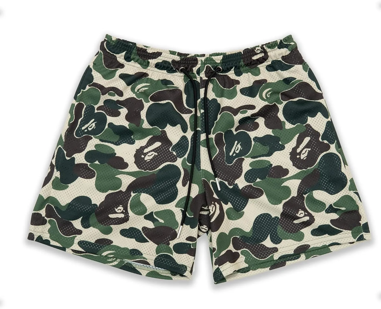 Men's Graphic Print Shorts Mesh Basketball Athletic Workout Gym Shorts