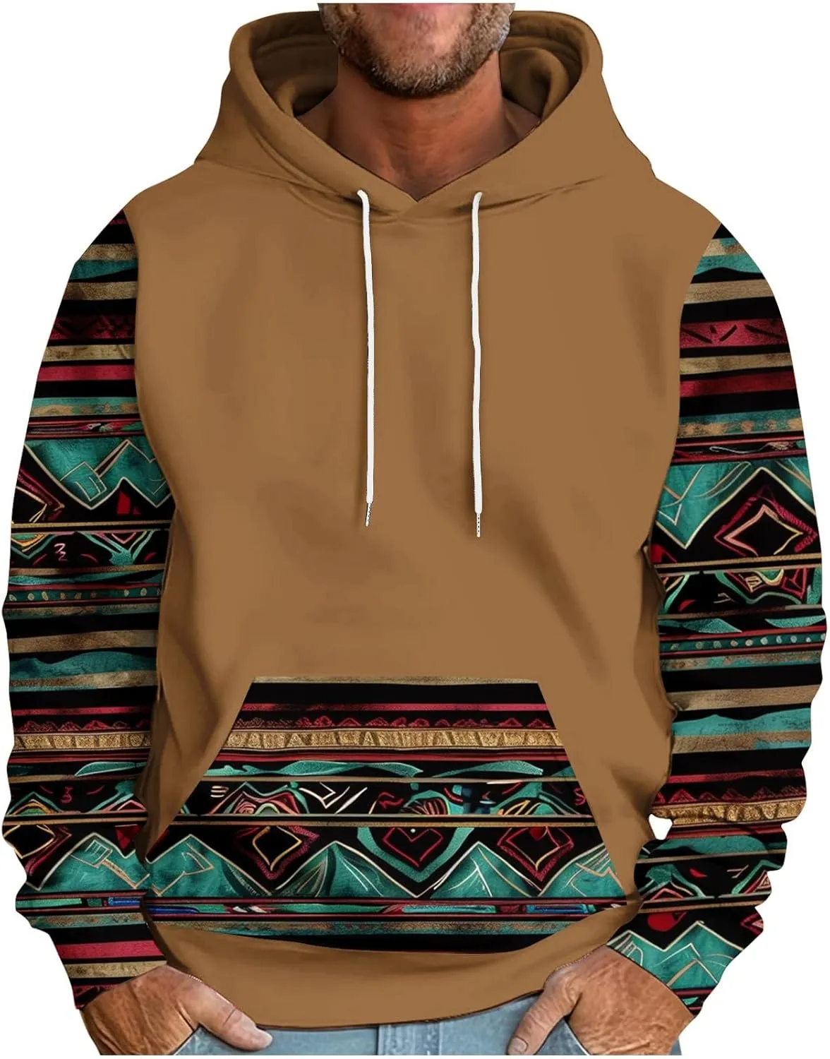 Mens Hoodies Graphic Vintage Big and Tall Sweatshirts for Men Graphic Heavyweight Loose Fit Fall Hoodies