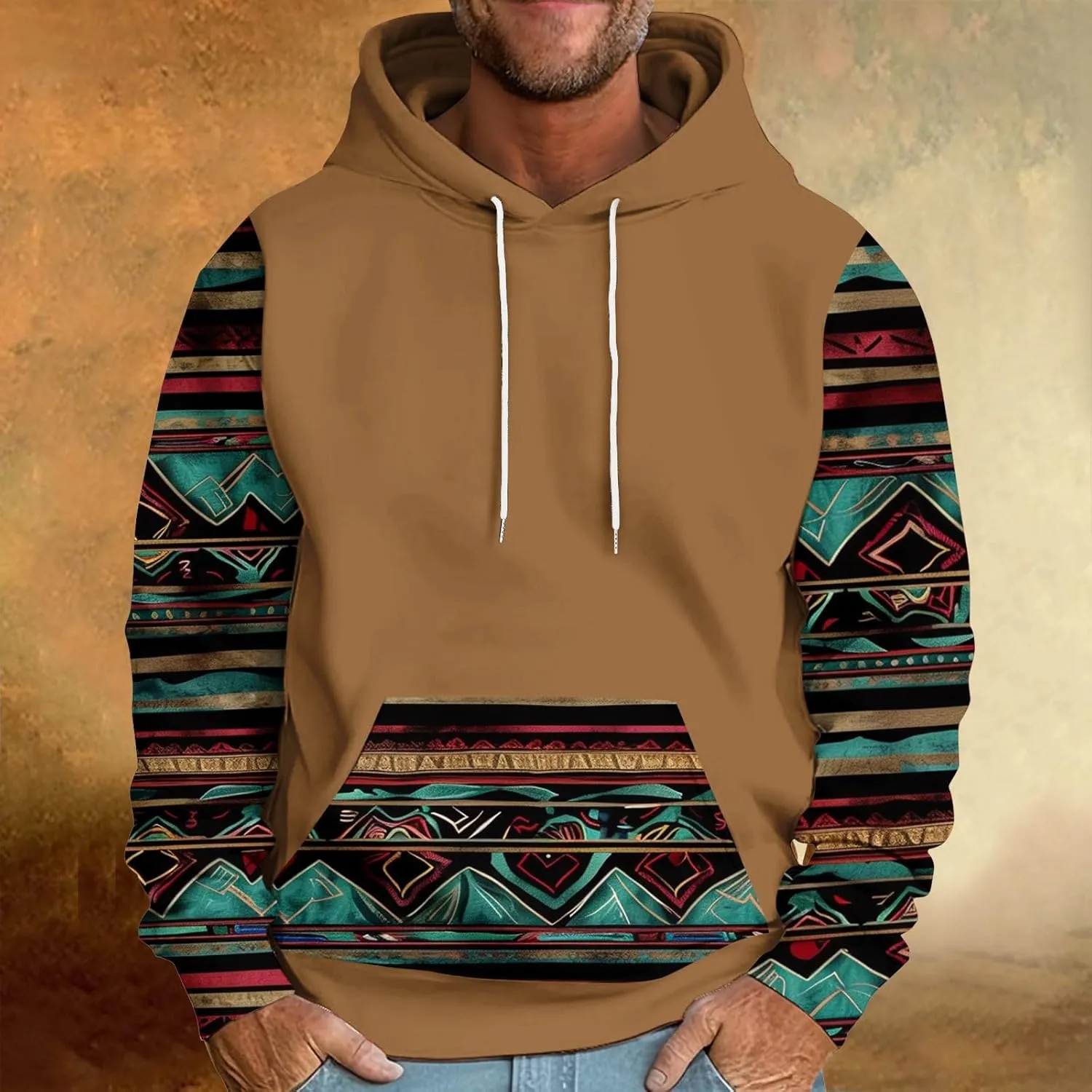 Mens Hoodies Graphic Vintage Big and Tall Sweatshirts for Men Graphic Heavyweight Loose Fit Fall Hoodies