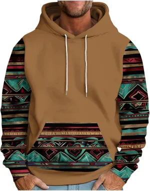 Mens Hoodies Graphic Vintage Big and Tall Sweatshirts for Men Graphic Heavyweight Loose Fit Fall Hoodies