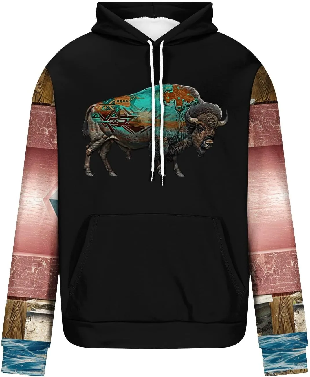 Mens Hoodies Graphic Vintage Big and Tall Sweatshirts for Men Graphic Heavyweight Loose Fit Fall Hoodies