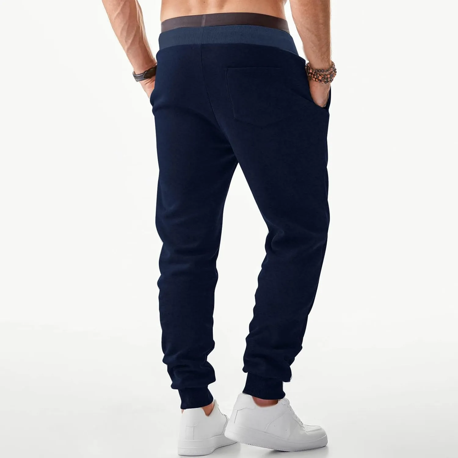 Mens Jogger Pants Athletic Sport Training Drawstring Sweatpants with Pocket Elastic Waist Running Gym Pants
