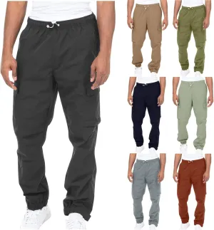 Mens Joggers Casual Drawstring Lightweight Athletic Work Pants for Men Outdoor Stretch Regular Fit Trousers