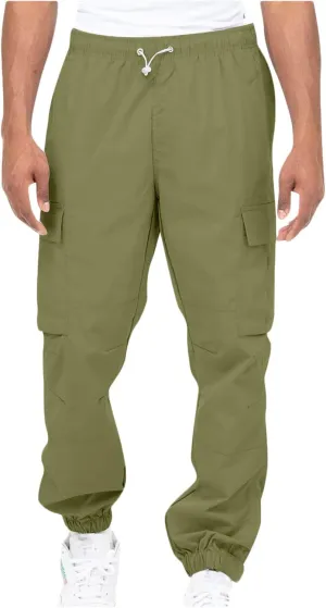 Mens Joggers Casual Drawstring Lightweight Athletic Work Pants for Men Outdoor Stretch Regular Fit Trousers