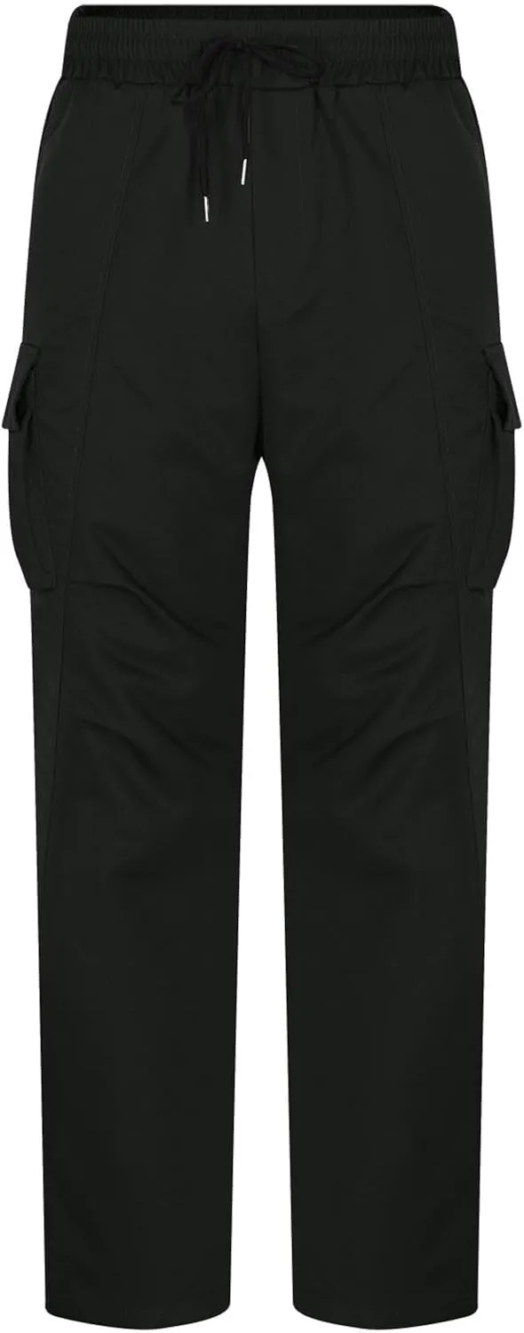 Mens Joggers with Pocket Cargo Drawstring Casual Athletic Sports Trendy Pants Running Workout Relaxed Fit Trousers