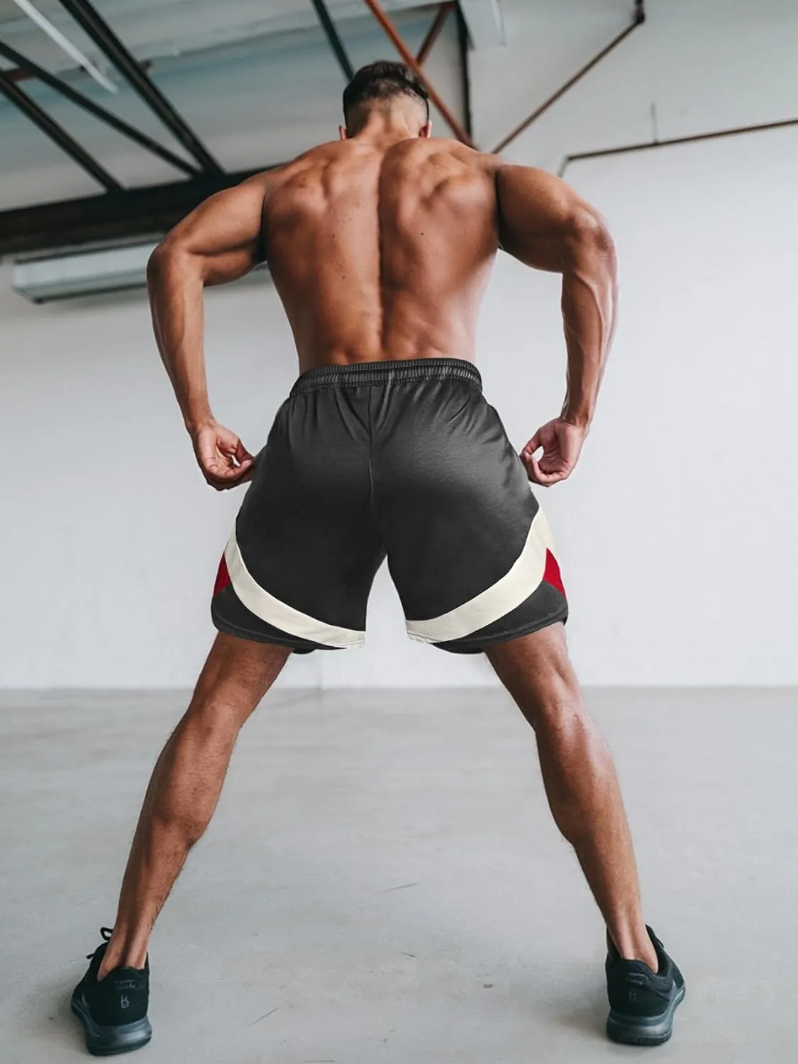Men's Mesh Athletic Shorts 5 Inch Lightweight Workout Shorts with Pockets Quick Dry