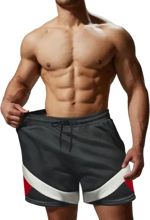 Men's Mesh Athletic Shorts 5 Inch Lightweight Workout Shorts with Pockets Quick Dry