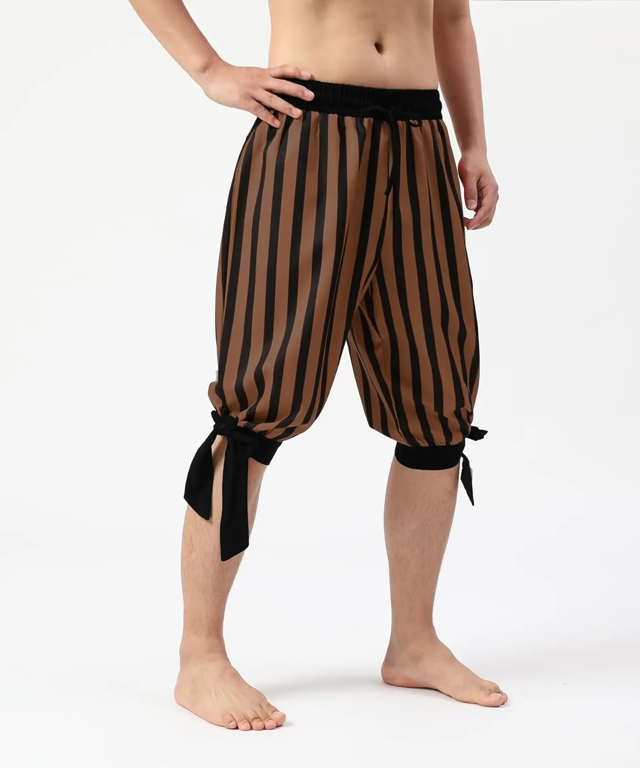 Men's Pirate Shorts- Renaissance Costume Trousers- Medieval Retro Pants -Viking Shorts