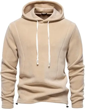 Men's Solid Pullover Hoodies Sports Soft Blend Fleece Hooded Sweatshirts with Pocket