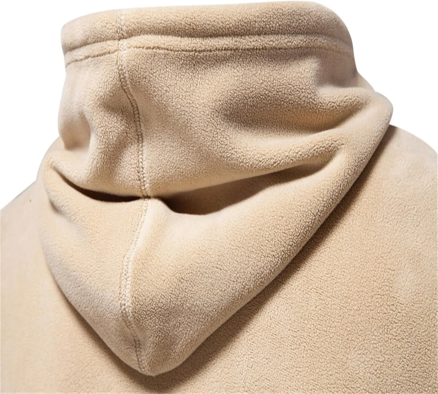Men's Solid Pullover Hoodies Sports Soft Blend Fleece Hooded Sweatshirts with Pocket
