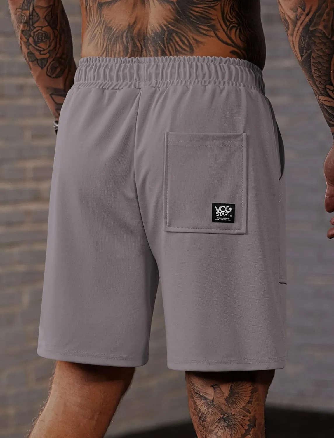 Men's Sweat Shorts Elastic Waist Drawstring 6'' Inseam Casual Gym Athletic Shorts with Pockets (S-3XL)