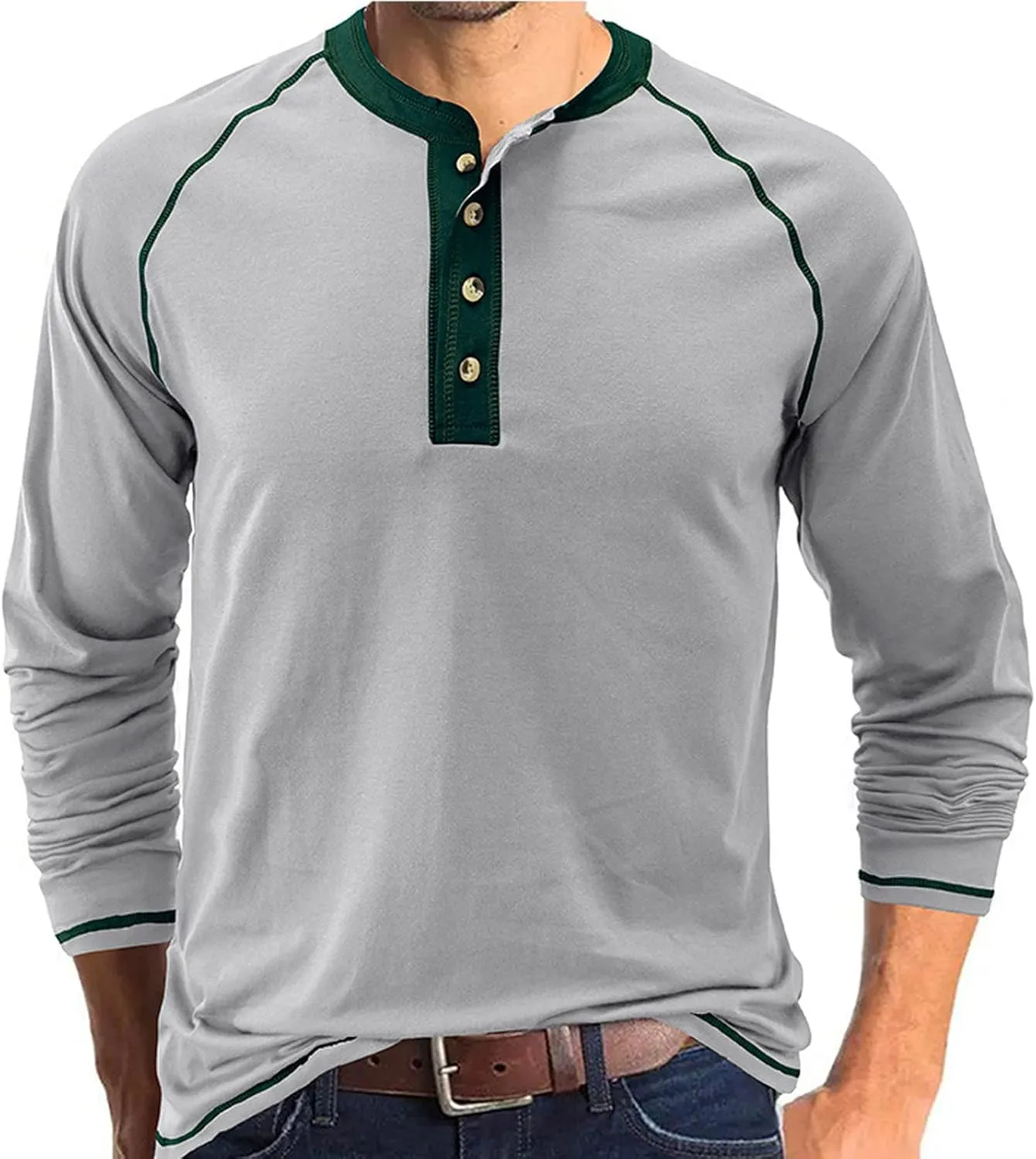 Mens T Shirt Polo Long Sleeve Button Down Shirts Casual Loose Muscle Sport Work Tees Shirts Trendy Clothes 2023