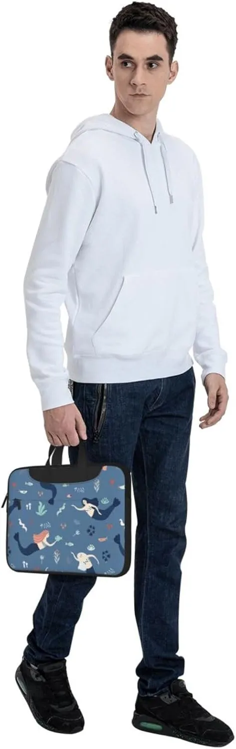 Mermaids Laptop Bag Classic Slim Briefcase Messenger Bag, Spacious, Ergonomic