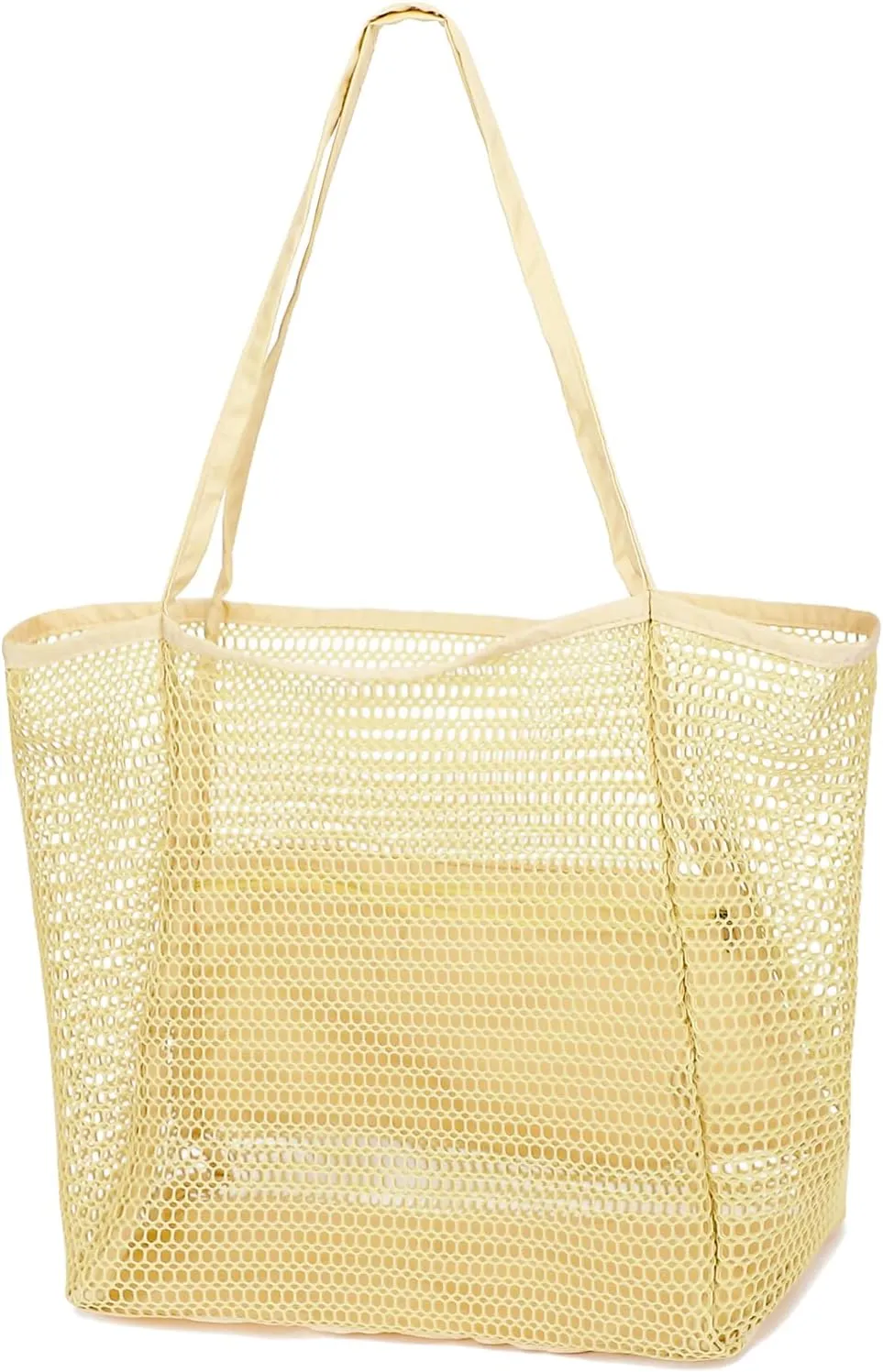 Mesh Beach Bag, Casual Womens Shoulder Handbag, Large Sandproof Beach Tote Bag for Pool/Travel/Vacation Essentials