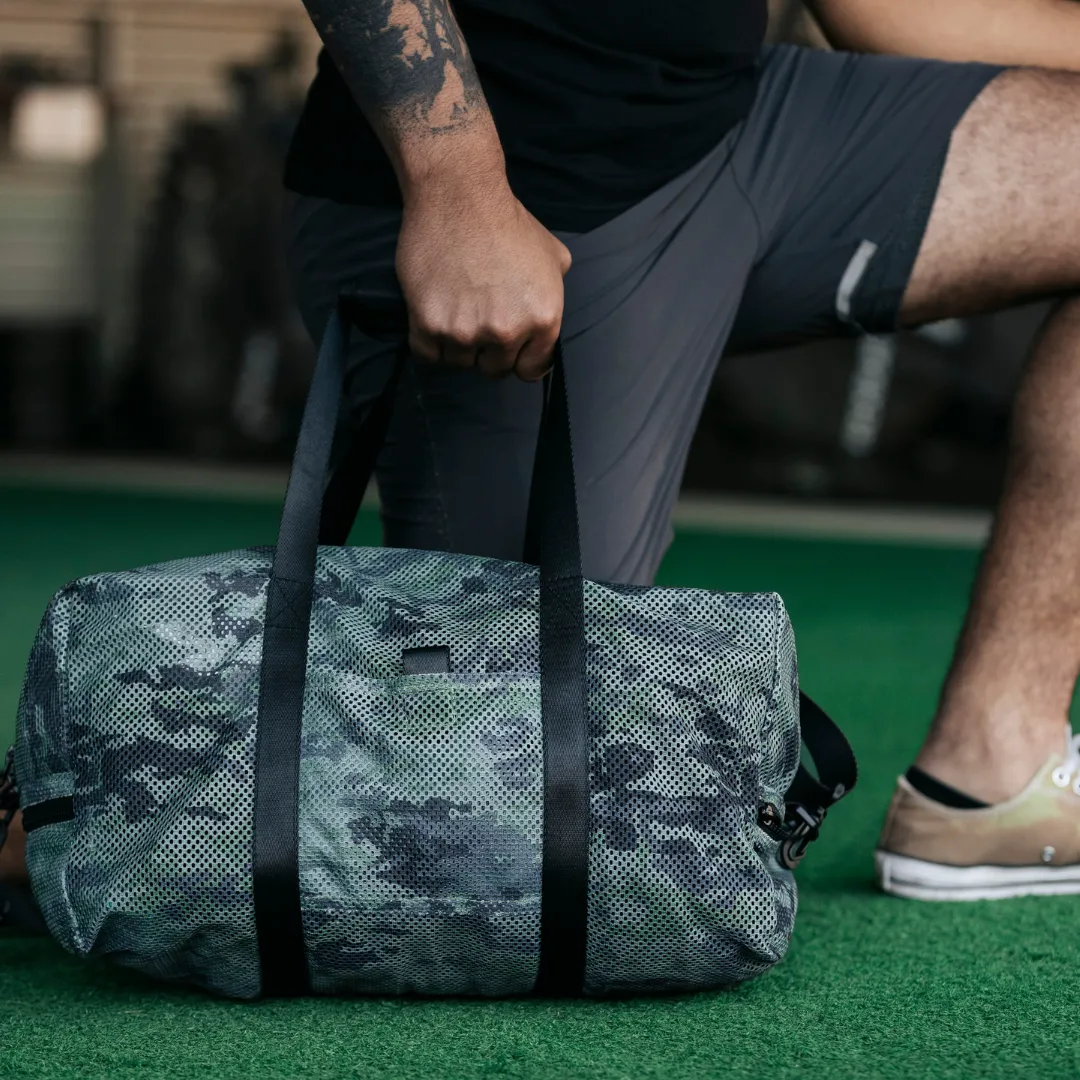 Mesh Duffle Bag - Army Green