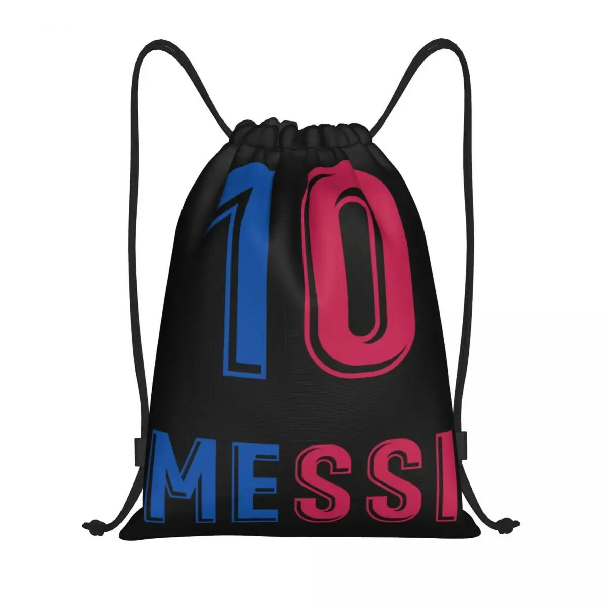 Messi 10 Football Drawstring Backpack Women Men Gym Sport Portable Training Bag Sack
