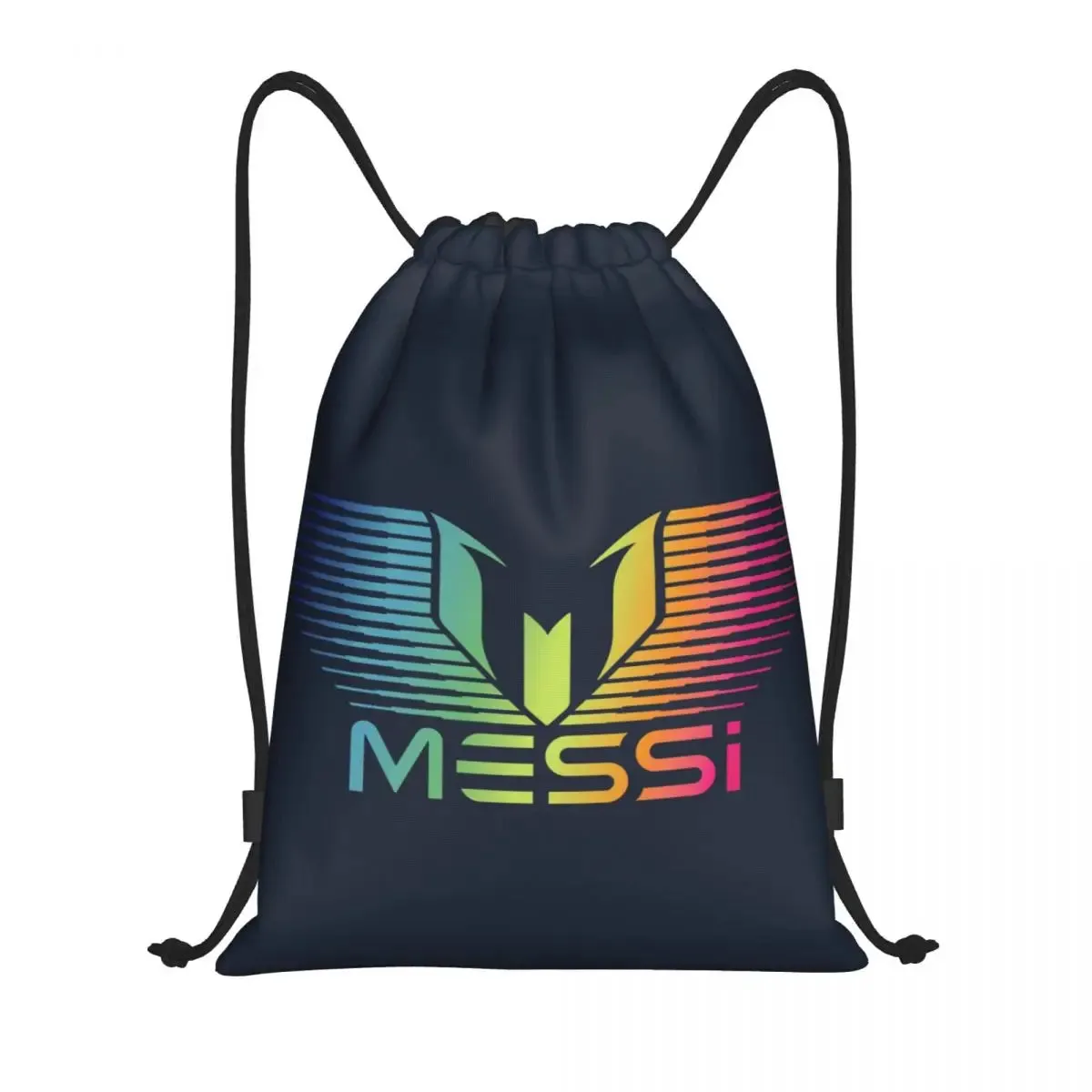 Messi 10 Football Drawstring Backpack Women Men Gym Sport Portable Training Bag Sack