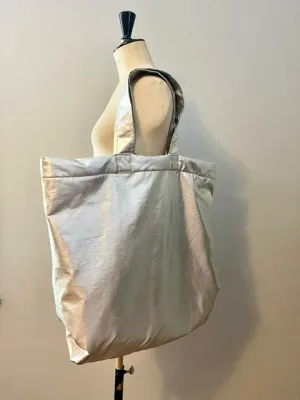 Metallic Denim Big Ass Tote