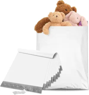 Metronic Large Poly Mailers 24×36 25 Pcs Large Shipping Bags for Clothes,Self Adhesive Shipping Envelopes for Small Business,Waterproof Mailers Poly Bags for Shipping,Packaging Mailing Bags White
