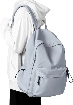 Middle School Backpack For Men Women Simple Backpack For College Students Aesthetic High School Bag Waterproof Bookbag For Teens Girls Boys（Blue）