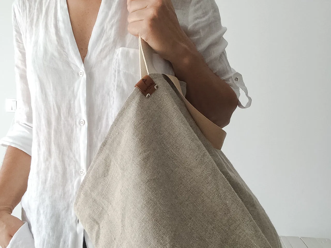 MIDI beach bag: natural