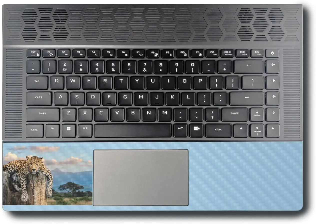 MightySkins Carbon Fiber Skin Compatible With Alienware X16 R1 (2023) Full Wrap Kit - Chill Leopard | Protective, Durable Textured Carbon Fiber Finish | Easy To Apply & Change Styles | Made in the USA