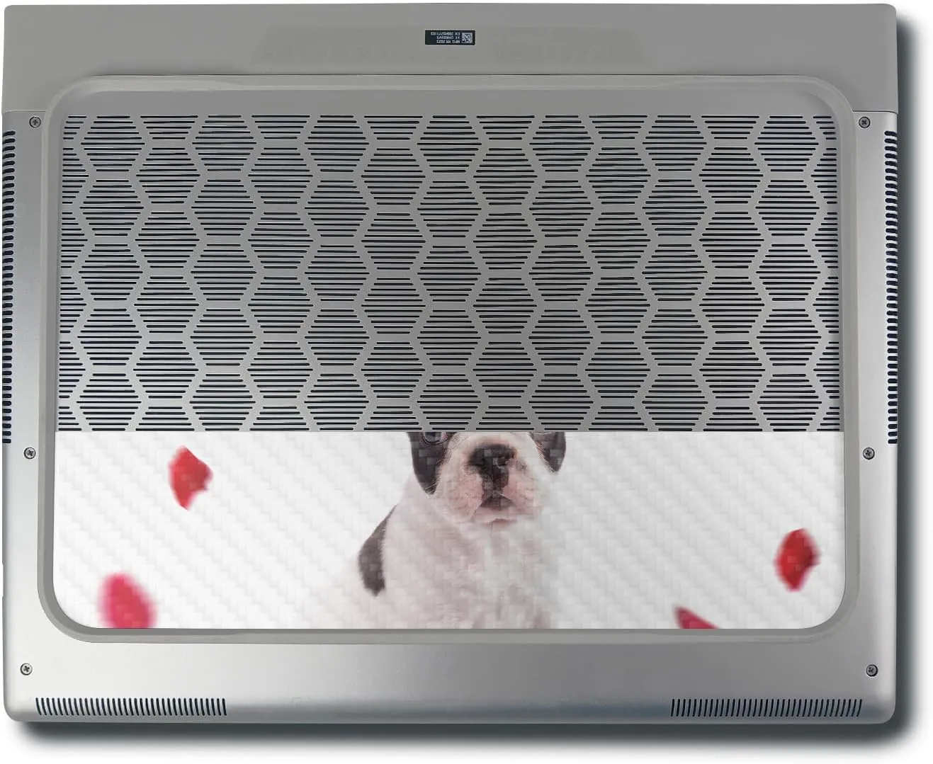 MightySkins Carbon Fiber Skin Compatible With Alienware X16 R1 (2023) Full Wrap Kit - Furry Frenchie | Protective Durable Textured Carbon Fiber Finish | Easy To Apply & Change Styles | Made in the USA