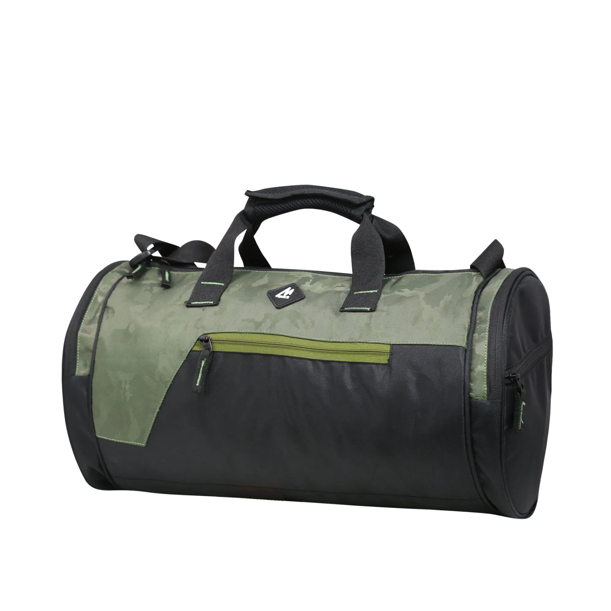 Mike Dual Tone Gym Bag - Camo Green