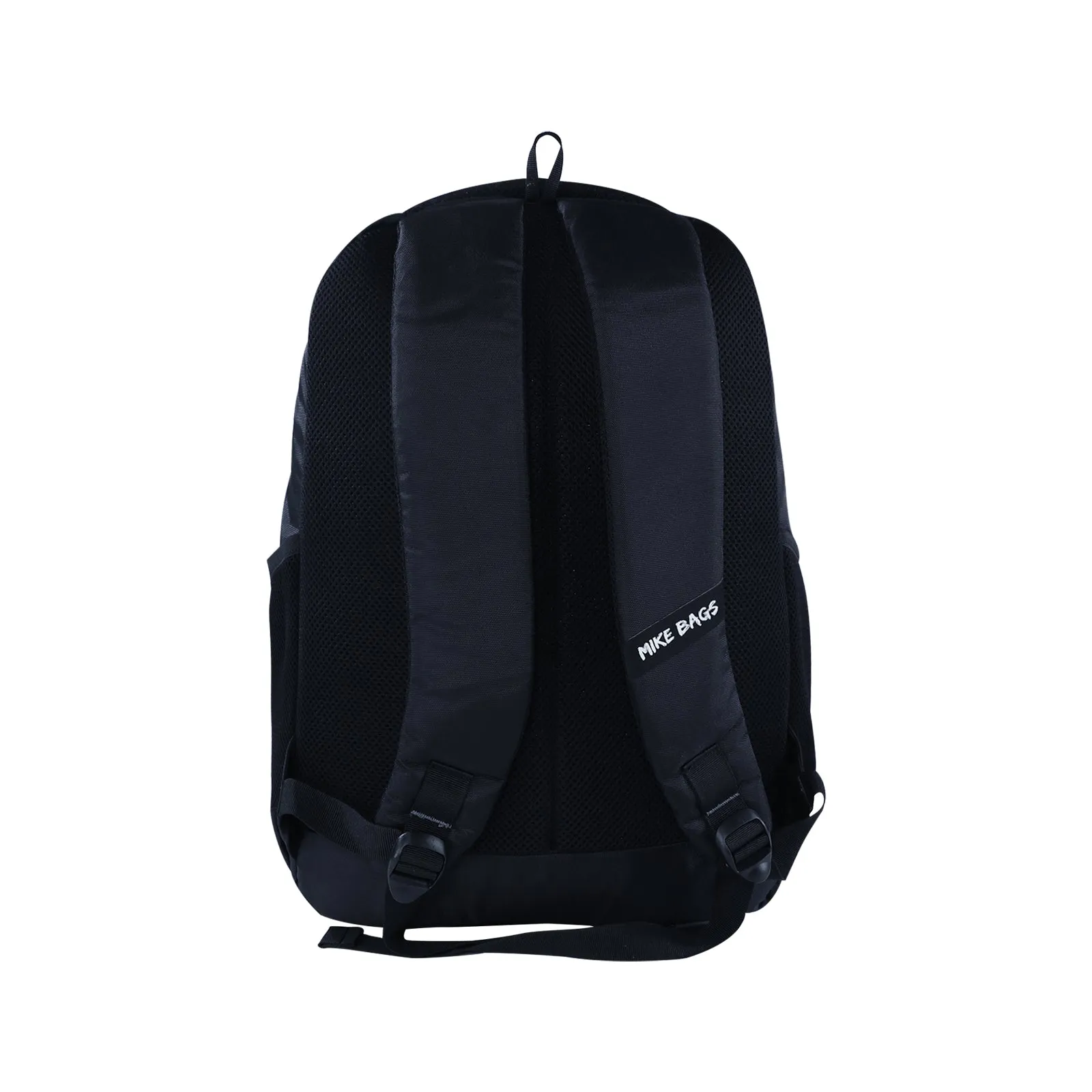 Mike School bag Unisex Backpack Polyester with Two Compartments combo offer Water ressitant Backpack (Black & Dark Blue, 27L)