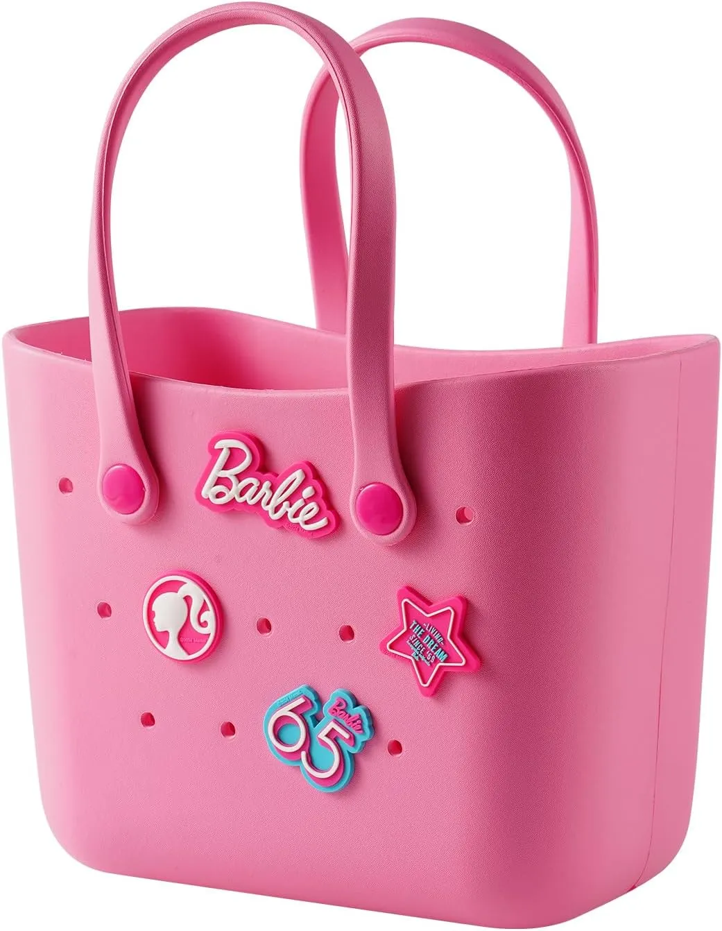 MINISO Barbie Lunch Bag for Women, Reusable Beach Tote Bag, Fashionable and Practical Handbags for Work Office Travel