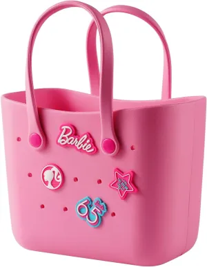 MINISO Barbie Lunch Bag for Women, Reusable Beach Tote Bag, Fashionable and Practical Handbags for Work Office Travel