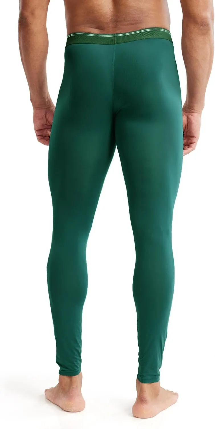 MIZOK Men’s See Through Mesh Compression Pants Ice Silk Yoga Slim Leggings Tights