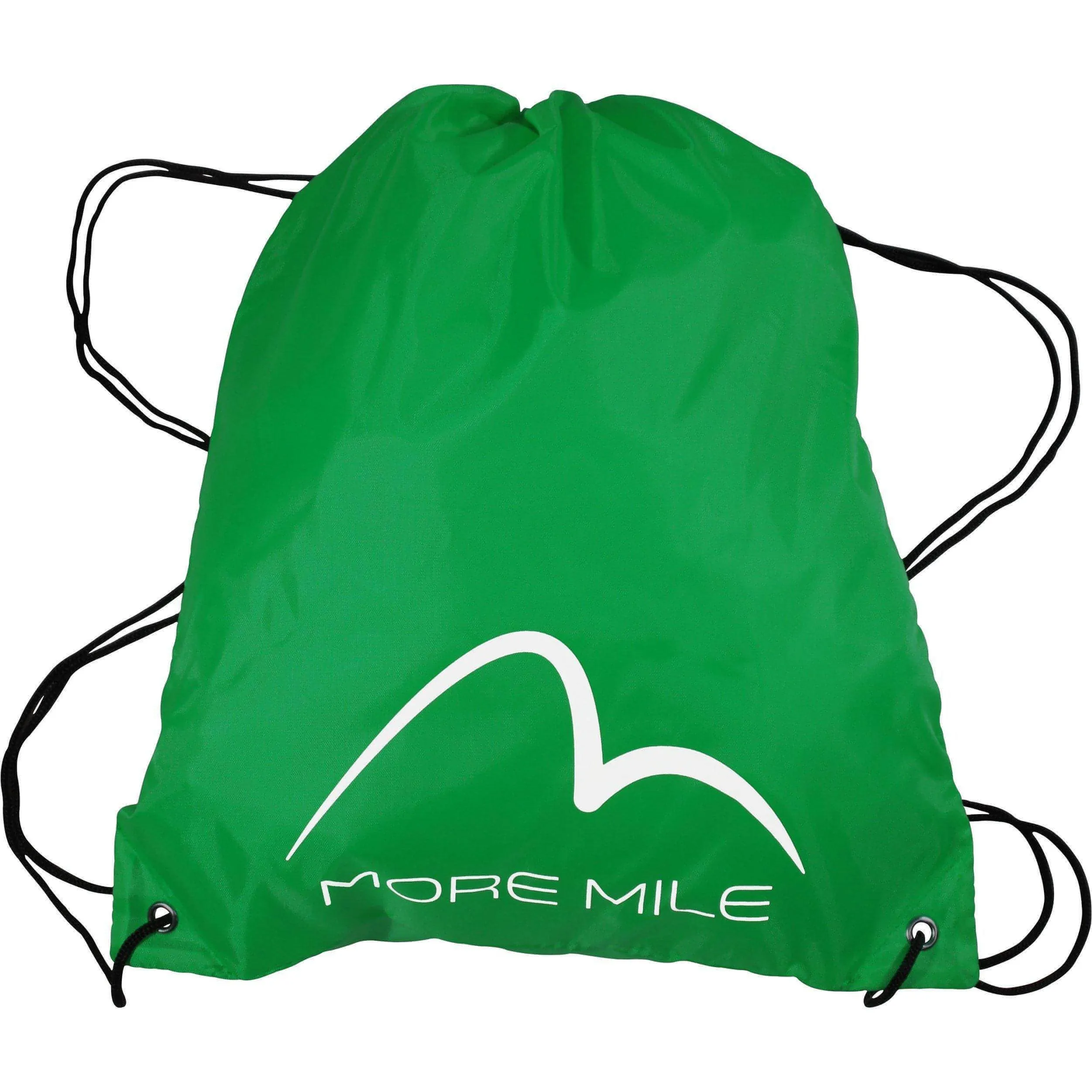 More Mile Logo Drawstring Gym Sack - Green