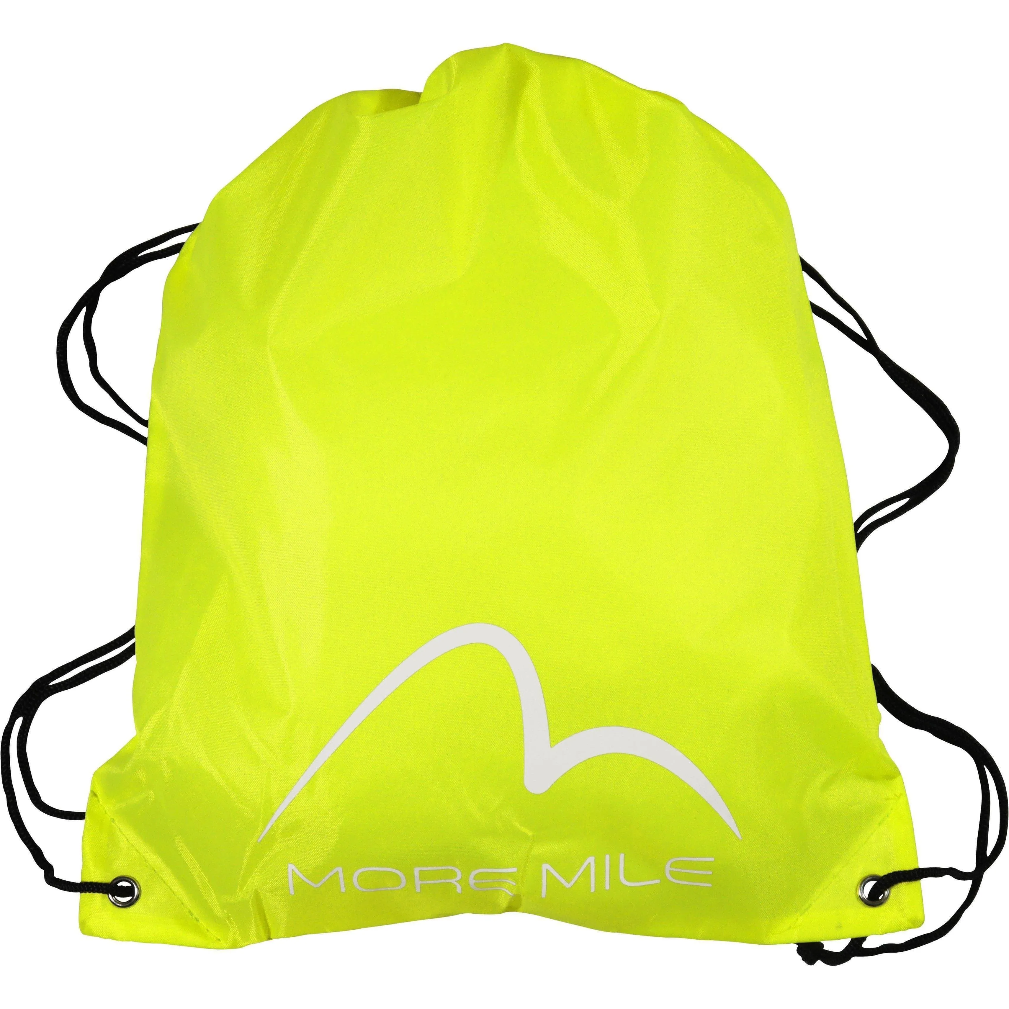 More Mile Logo Drawstring Gym Sack - Yellow