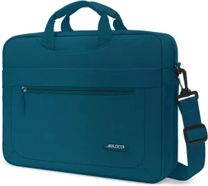 MOSISO Laptop Shoulder Messenger Bag Compatible with 17-17.3 inch Dell XPS/HP Pavilion/Ideapad/Acer/Alienware/HP Omen with Adjustable Depth at Bottom, Deep Teal