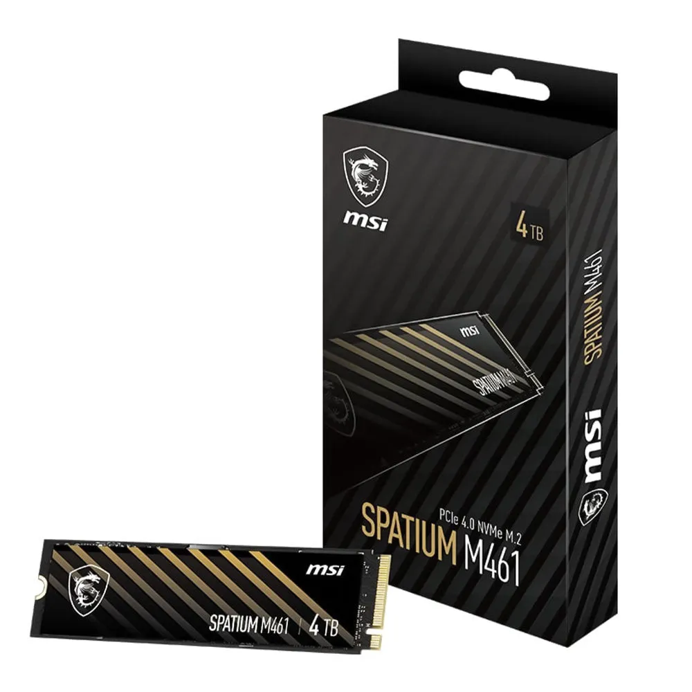 MSI SPATIUM M461 4TB NVMe PCIe M.2 SSD