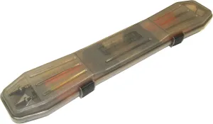 MTM BTBC-41 Traveler Crossbow Bolt Case, Holds 6 bolts up to 24.25", USA Made, Clear Smoke