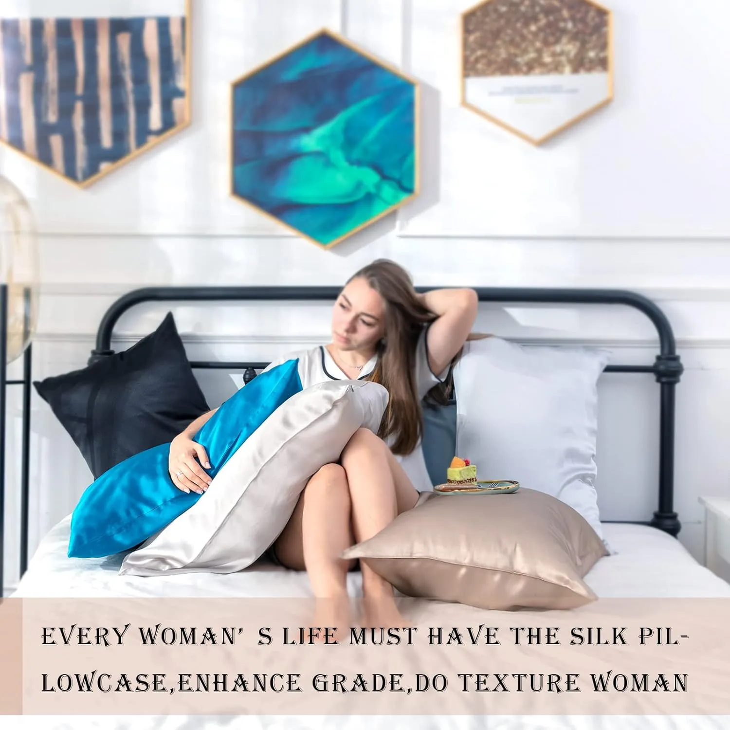 Mulberry Silk Pillowcase for Hair and Skin Standard Size 20"X 26" Pillow Case with Hidden Zipper Soft Breathable Smooth Cooling Covers for Sleeping(Apricot Gray,1Pcs)