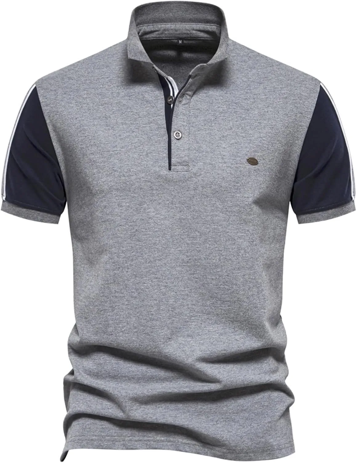 Muscularfit Henley Shirts for Men 2024 Summer Short Sleeve Knit Cotton Shirt Loose Fit Business Work Casual Pullover Shirts