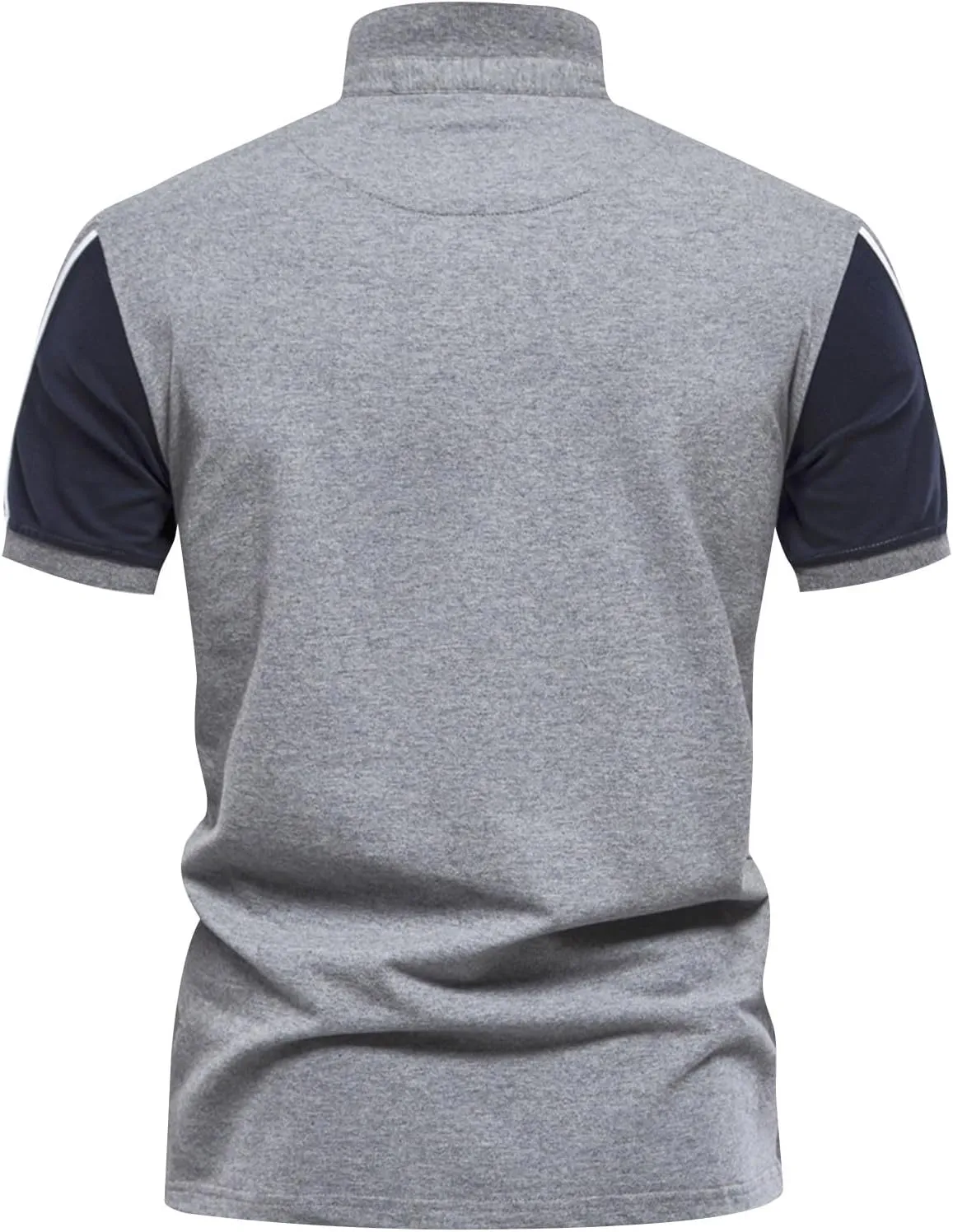 Muscularfit Henley Shirts for Men 2024 Summer Short Sleeve Knit Cotton Shirt Loose Fit Business Work Casual Pullover Shirts