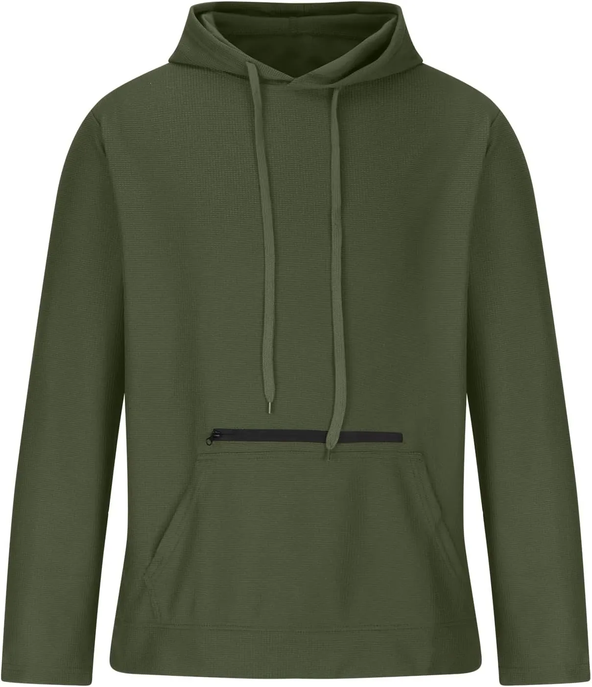 Muscularfit Hooded Sweatshirt Men Casual Loose Drawstring Gym Hooded Shirt Long Sleeve Solid Lightweight Pullover Shirts 2024