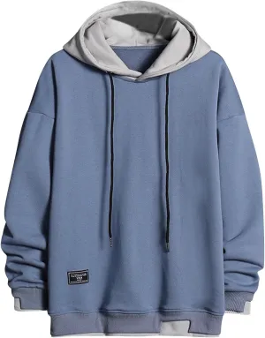 Muscularfit Men's Fashion Hoodies & Sweatshirts Casual Long Sleeve Knit Cotton Hooded Shirts Drawstring Gym Athletic Pullover