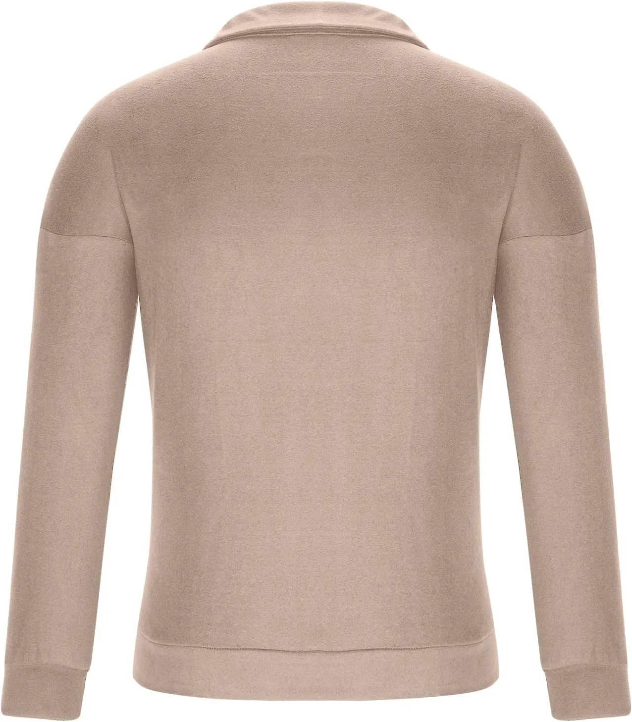 Muscularfit Mens Shirts Casual Long Sleeve Solid Button Down T-Shirts Lightweight Collar Polo Shirt Loose Pullover Henley Tee